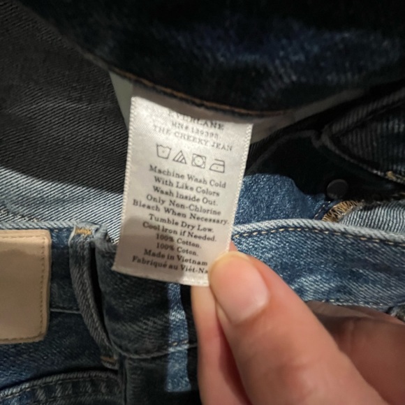 NWOT Everlane the origins cheeky jean size 26 crop - Picture 7 of 11